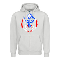 Dove Grey taino coqui symbol   boricua   hispanic heritage t shirt Zipper Hoodie - linhVisuals