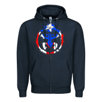 Navy taino coqui symbol   boricua   hispanic heritage t shirt Zipper Hoodie - linhVisuals