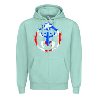 Seafoam taino coqui symbol   boricua   hispanic heritage t shirt Zipper Hoodie - linhVisuals
