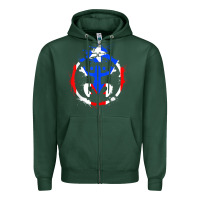 Sports Green taino coqui symbol   boricua   hispanic heritage t shirt Zipper Hoodie - linhVisuals