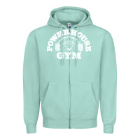Seafoam POWERHOUSE GYM POPULAR Zipper Hoodie - linhVisuals