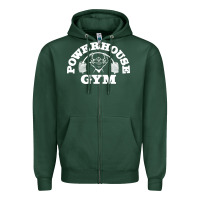 Sports Green POWERHOUSE GYM POPULAR Zipper Hoodie - linhVisuals