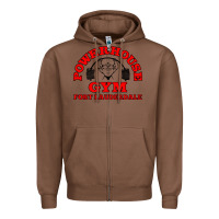 Chestnut POWERHOUSE GYM CLASSIC Zipper Hoodie - linhVisuals