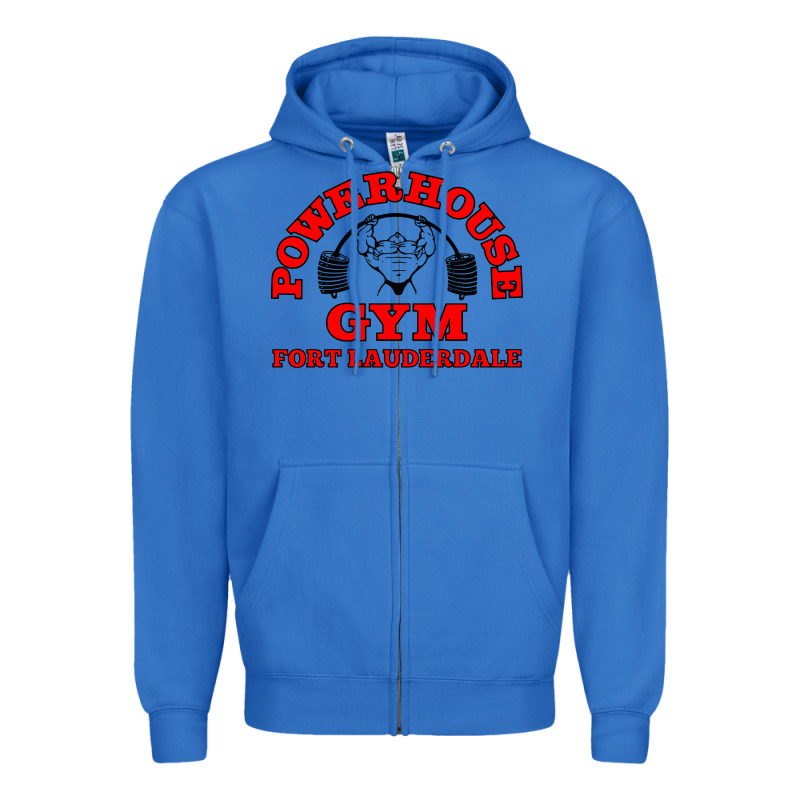 Powerhouse Gym Classic Zipper Hoodie by linhVisuals | Teevron