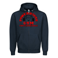 Navy POWERHOUSE GYM CLASSIC Zipper Hoodie - linhVisuals