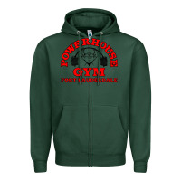 Sports Green POWERHOUSE GYM CLASSIC Zipper Hoodie - linhVisuals