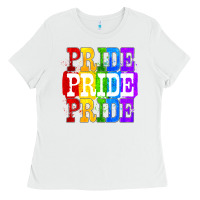 White Pride pride pride Ladies Tee - FaDigitalArtStudio