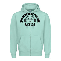 Seafoam POWERHOUSE GYM Zipper Hoodie - linhVisuals