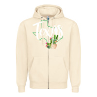 Sandshell texas state map pride cactus vintage texas sweatshirt Zipper Hoodie - linhVisuals
