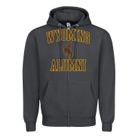 Smoke wyoming cowboys apparel alumni classic arch long sleeve t shirt Zipper Hoodie - linhVisuals
