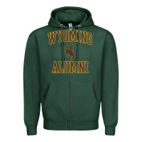 Sports Green wyoming cowboys apparel alumni classic arch long sleeve t shirt Zipper Hoodie - linhVisuals