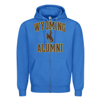 True Royal wyoming cowboys apparel alumni classic arch long sleeve t shirt Zipper Hoodie - linhVisuals