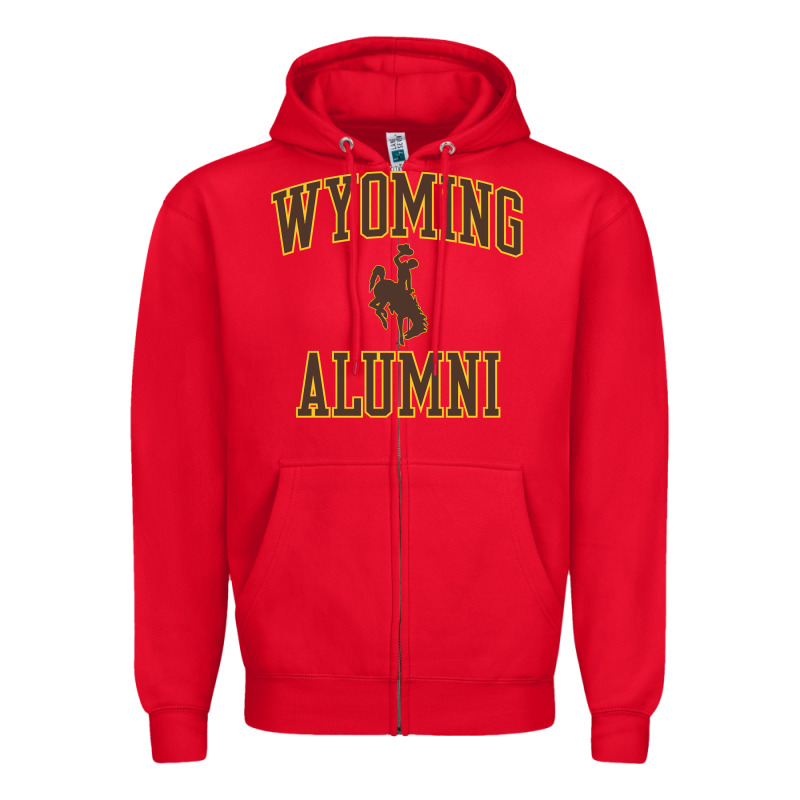 Wyoming Cowboys Apparel Alumni Classic Arch Long Sleeve T Shirt Zipper Hoodie by linhVisuals | Teevron