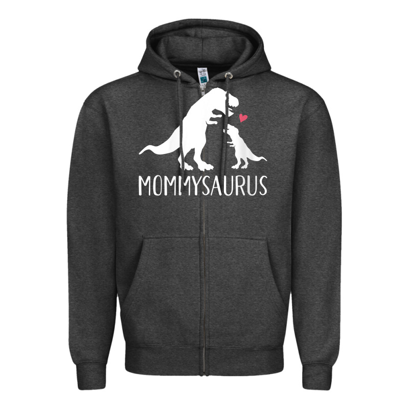 Womens Mommysaurus Mom And Baby Dinosaur V Neck T Shirt Zipper Hoodie by linhVisuals | Teevron