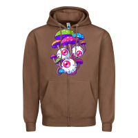 Chestnut psychedelic mushroom hippie magic fungus shrooms trance rave t shirt Zipper Hoodie - linhVisuals