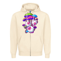 Sandshell psychedelic mushroom hippie magic fungus shrooms trance rave t shirt Zipper Hoodie - linhVisuals