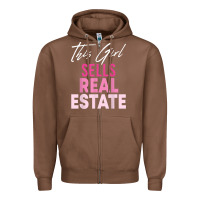 Chestnut this girl sells real estate realtor real estate agent broker t shirt Zipper Hoodie - linhVisuals