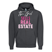 Smoke this girl sells real estate realtor real estate agent broker t shirt Zipper Hoodie - linhVisuals