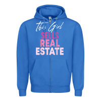 This Girl Sells Real Estate Realtor Real Estate Agent Broker T Shirt Zipper Hoodie | Teevron