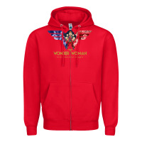 Red wonder woman 80th all for wonder woman tank top Zipper Hoodie - linhVisuals