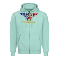 Seafoam wonder woman 80th all for wonder woman tank top Zipper Hoodie - linhVisuals
