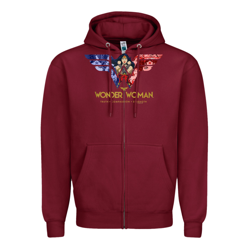 Wonder Woman 80th All For Wonder Woman Tank Top Zipper Hoodie by linhVisuals | Teevron