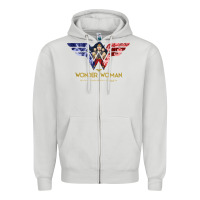 Dove Grey wonder woman 80th all for wonder woman tank top Zipper Hoodie - linhVisuals