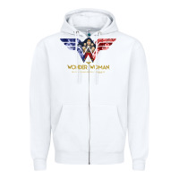White wonder woman 80th all for wonder woman tank top Zipper Hoodie - linhVisuals