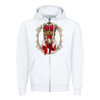 Chicken Chick King Chicken Wearing Crown Queen Chicken Animal 228 Roos Zipper Hoodie | Teevron