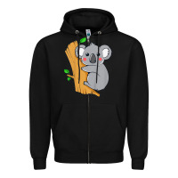 Black kids cute koala bear   for children kids koala bear Zipper Hoodie - linhVisuals