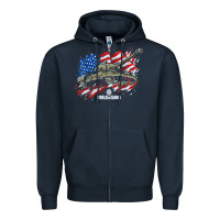 Navy world of tanks veterans day collection (t26e3 eagle 7) t shirt Zipper Hoodie - linhVisuals