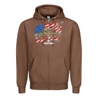 Chestnut world of tanks veterans day collection (t26e3 eagle 7) t shirt Zipper Hoodie - linhVisuals