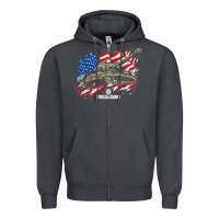 Smoke world of tanks veterans day collection (t26e3 eagle 7) t shirt Zipper Hoodie - linhVisuals