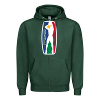 Sports Green basketball africa league Zipper Hoodie - linhVisuals