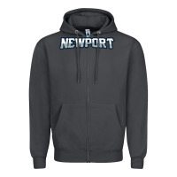 Smoke Newport School Zipper Hoodie - linhVisuals