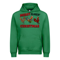 Emerald Merry Cluckin' Christmas Urban Hoodie - RanaPortraitStore