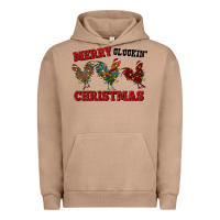Pigment Burro Merry Cluckin' Christmas Urban Hoodie - RanaPortraitStore