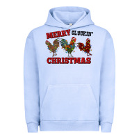 Pigment Grape Ice Merry Cluckin' Christmas Urban Hoodie - RanaPortraitStore