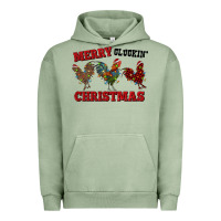 Pigment Oil Green Merry Cluckin' Christmas Urban Hoodie - RanaPortraitStore