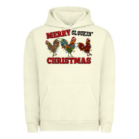 Pigment Pistachio Merry Cluckin' Christmas Urban Hoodie - RanaPortraitStore