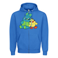 True Royal bunny and ducky Zipper Hoodie - linhVisuals