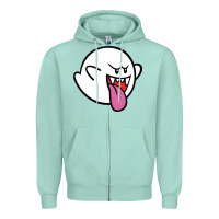Seafoam boo Zipper Hoodie - linhVisuals