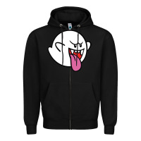 Black boo Zipper Hoodie - linhVisuals