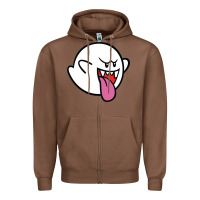 Chestnut boo Zipper Hoodie - linhVisuals
