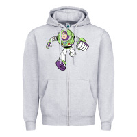 Heather Grey buzz lightyear Zipper Hoodie - linhVisuals