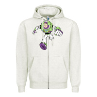 Oatmeal Heather buzz lightyear Zipper Hoodie - linhVisuals