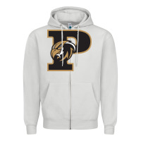 Dove Grey poolesville high school Zipper Hoodie - linhVisuals
