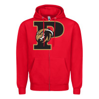Red poolesville high school Zipper Hoodie - linhVisuals