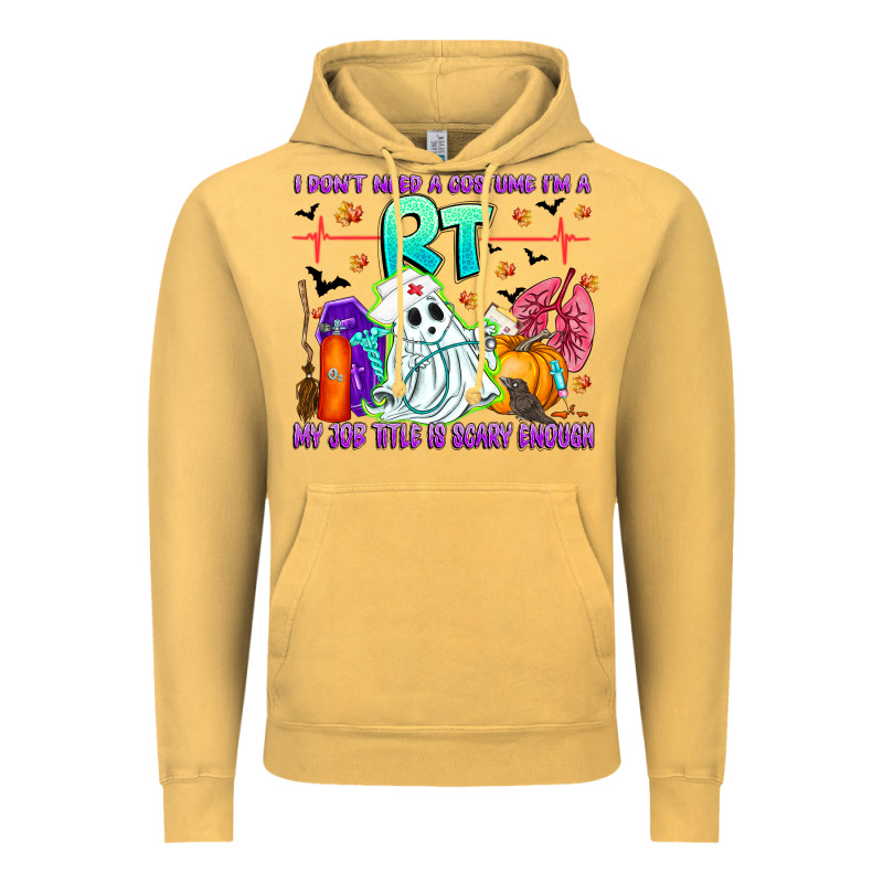 Respiratory Therapist Halloween Humor Vintage Hoodie by CowhideDigitalArt | Teevron