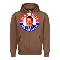 Chestnut richard nixon president usa vote election campaign t shirt Zipper Hoodie - linhVisuals